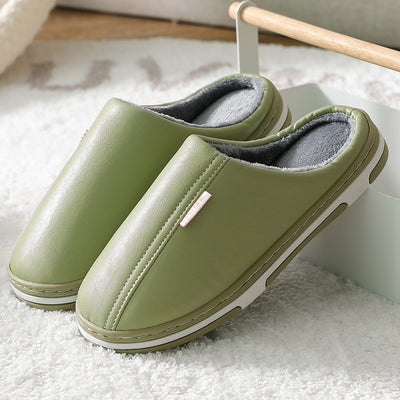 Pantuflas de Cuero PU para Pareja - Cómodas y Elegantes para Casa - Image 13