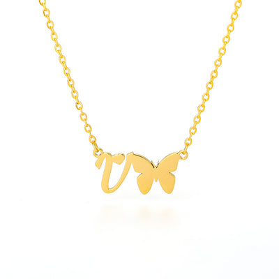 Collar Colgante Mariposa con Inicial Personalizada - Image 22