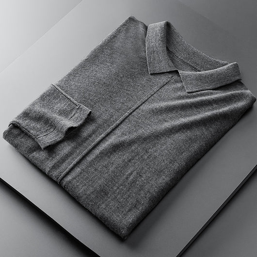 Cardigan Ajustado para Hombre con Solapa - Suéter Base Primavera Otoño - Image 10