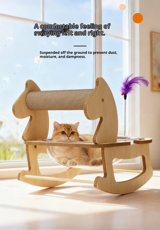 Cama Cápsula Espacial para Gatos con Cuerda de Cáñamo Resistente - Image 7