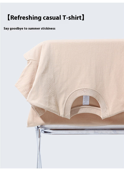 Playera Básica de Algodón Pesado sin Costuras para Hombre - Image 28