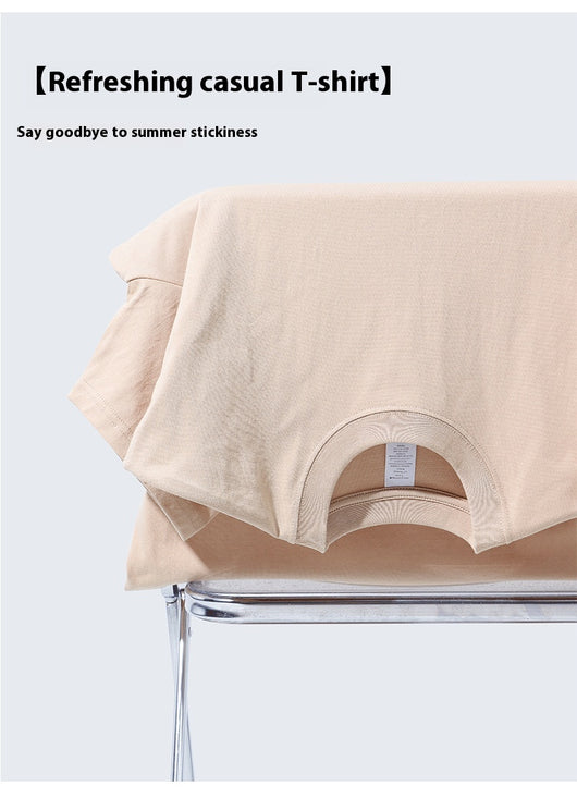 Playera Básica de Algodón Pesado sin Costuras para Hombre - Image 28