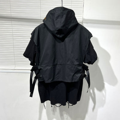 Chaqueta de Trabajo Holgada con Capucha para Hombre - Image 11