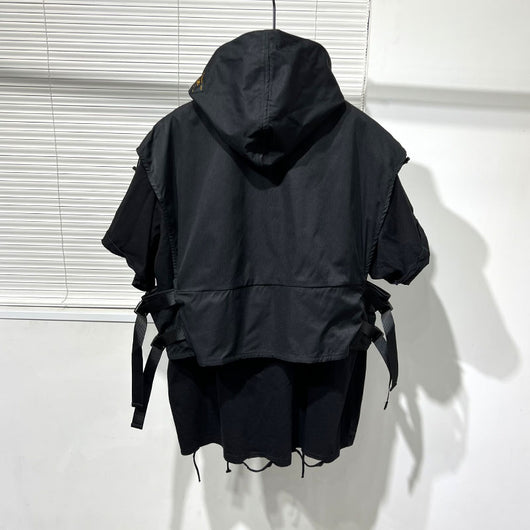 Chaqueta de Trabajo Holgada con Capucha para Hombre - Image 11