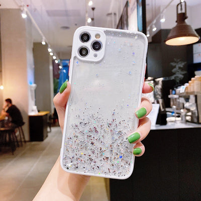 Funda Protectora con Protección Ocular y Diseño Glitter para iPhone 12Pro, 11, XS - Image 6