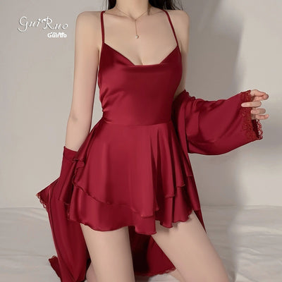 Camisón de Encaje Puro - Conjunto de Lencería Elegante para Casa - Image 2