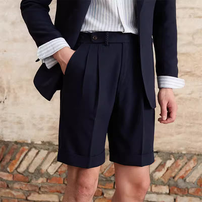 Shorts de Lino Italiano Retro Respirable para Hombre - Comodidad de Verano - Image 9