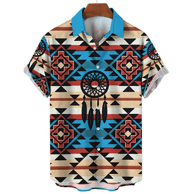 Camisa Vintage de Verano para Hombre Cuello V Talla 5XL - Image 22