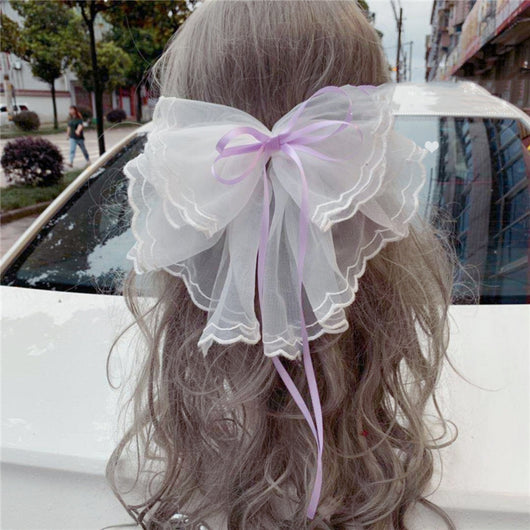Pasador Lolita Japonés con Lazo - Clip para Cola de Caballo Elegante - Image 12