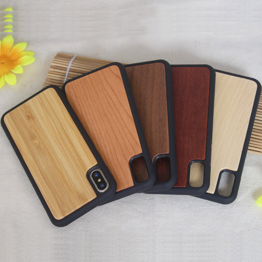 Funda Protectora para Teléfono con Diseño Acanalado en TPU y Madera - Image 15