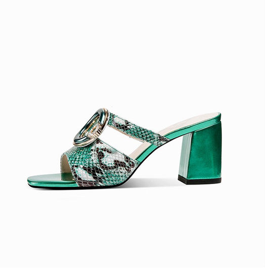 Pantuflas de Tacón Medio con Brillantes para Mujer - Diseño Elegante y Cómodo - Image 26