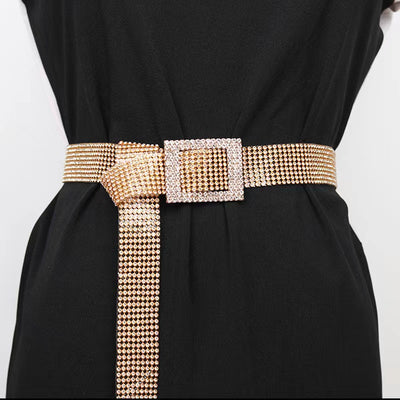 Cinturón de Moda para Mujer con Diamantes y Strass Brillante - Image 2