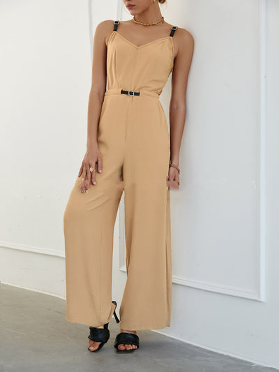 Jumpsuit Deportivo Ajustado sin Mangas - Diseño Liso Europeo - Image 9