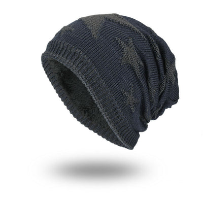 Gorro de Lana Tejido Cálido con Diseño Pentagrama para Hombre - Image 6