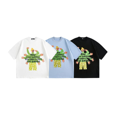 Camiseta Retro Americana Unisex de Manga Corta Holgada - Image 5