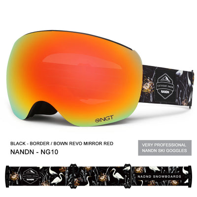 Gafas de Esquí Esféricas Doble Lente Anti-Empañamiento con Magnético para Hombre y Mujer - Image 15
