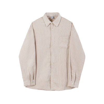 Camisa de Pana Manga Larga para Hombre - Abrigo Casual - Image 12
