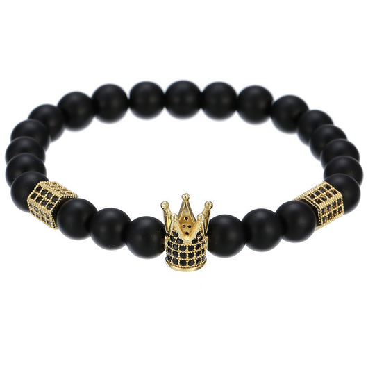 Pulsera Hexagonal para Hombre con Circonitas Incrustadas y Diseño de Corona - Image 37