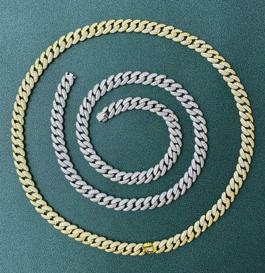 Cadena Cubana de Diamantes Completos Estilo Europeo y Americano - Image 26