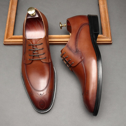 Zapatos de Cuero Genuino con Suela Suave y Transpirable
