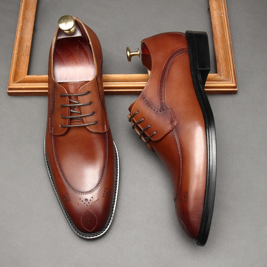 Zapatos de Cuero Genuino con Suela Suave y Transpirable