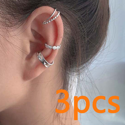 Set de 4 Clips para Cartílago con Borlas Estilo Explosión y Circonitas de Cobre - Image 11