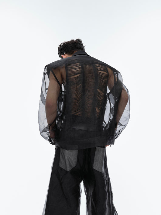 Cardigan Transparente High Sense para Hombre - Image 9