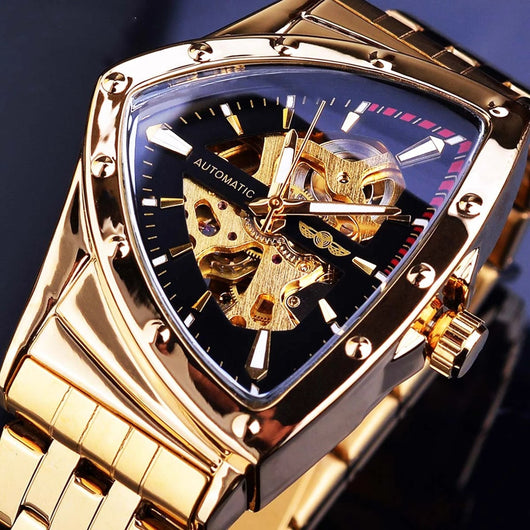 Reloj Hueco de Acero Inoxidable para Hombre - Estilo Moderno