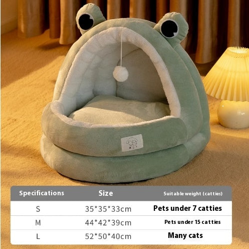 Cama Nido para Gatos Cerrada Cuatro Estaciones - Calidez Todo el Año - Image 8