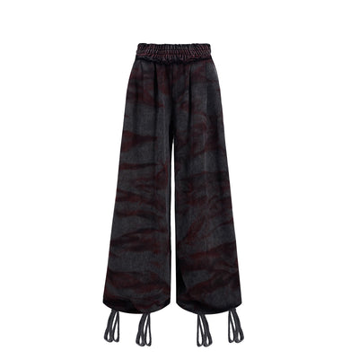 Pantalones Vintage Tiger Teñidos a Mano - Estilo Niche Original - Image 9