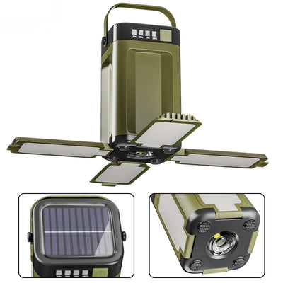 Lámpara Solar Camping Plegable de Cuatro Hojas - Image 2
