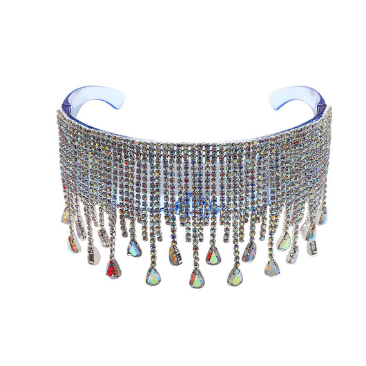 Gafas de Sol con Aro Decorativo, Diamantes y Borlas Artesanales - Image 6