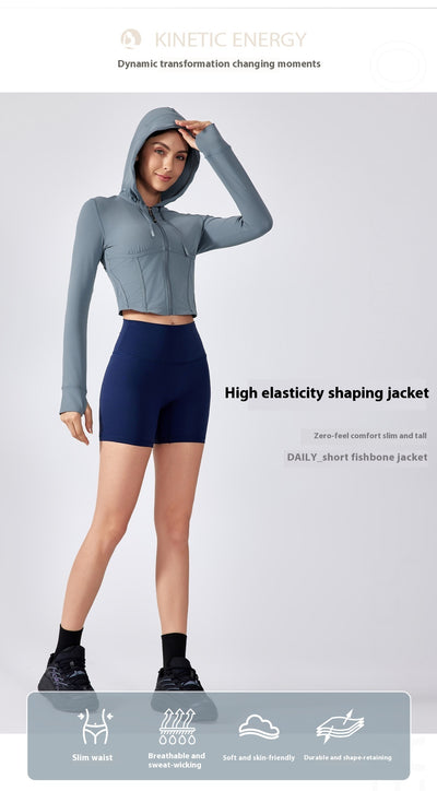 Sudadera Deportiva con Capucha Control de Cintura y Efecto Reductivo - Image 20
