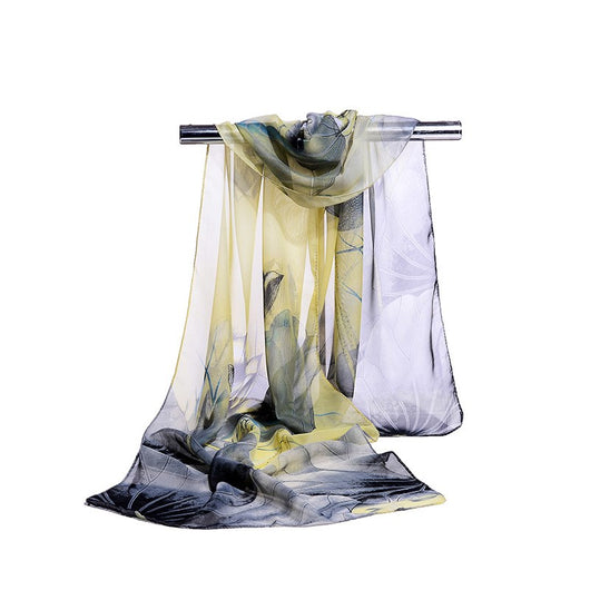 Foulard Largo Estampado Loto para Mujer - Image 6