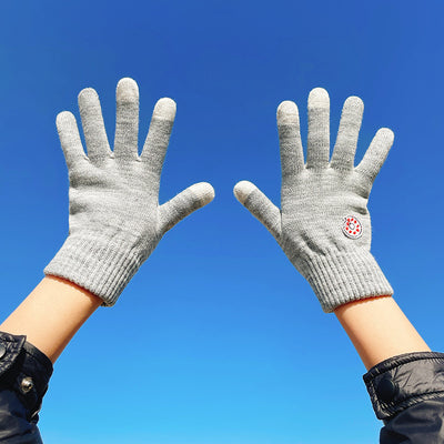 Guantes Tejidos de Invierno con Contraste de Colores y Forro Polar para Mujer - Image 11