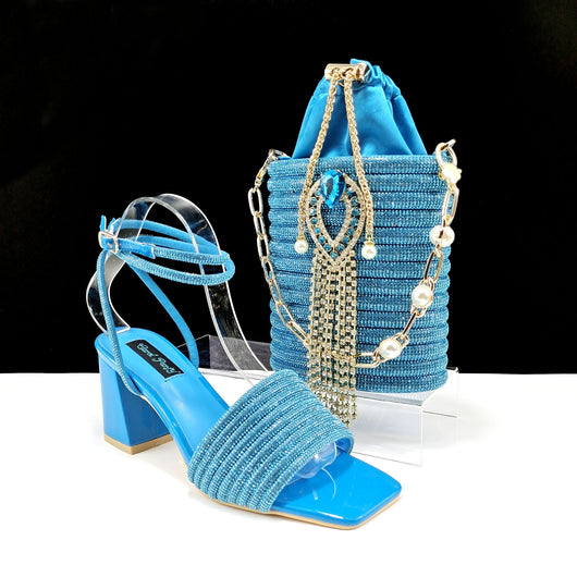 Tacones Cuadrados Gruesos 8cm con Bolso Coordinado - Conjunto Completo - Image 11