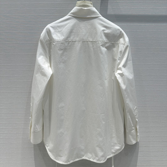 Blusa Elegante de Malla Calada Manga Larga para Mujer - Image 2