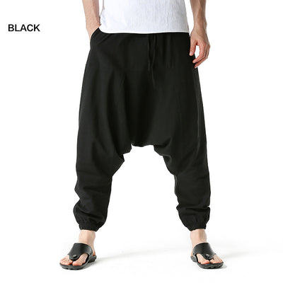 Pantalones Deportivos Holgados Tipo Ardilla Voladora para Hombre con Puños - Image 3