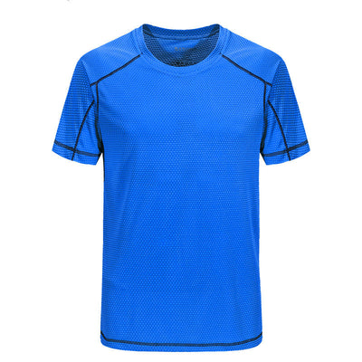 Camiseta Manga Corta de Seda para Hombre - Secado Rápido Cuello Redondo - Image 31