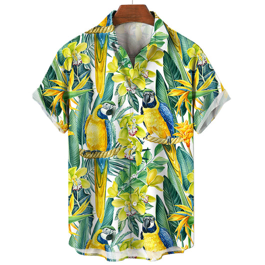 Camisa Hawaiana Estampada para Hombre - Perfecta para Vacaciones de Verano - Image 8