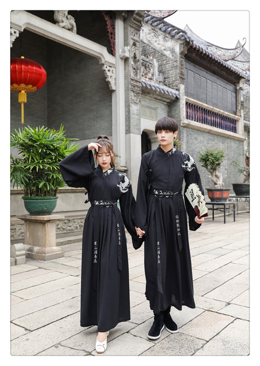 Set de Pareja Hanfu Estilo Antiguo - Conjunto Estudiante Tradicional - Image 13