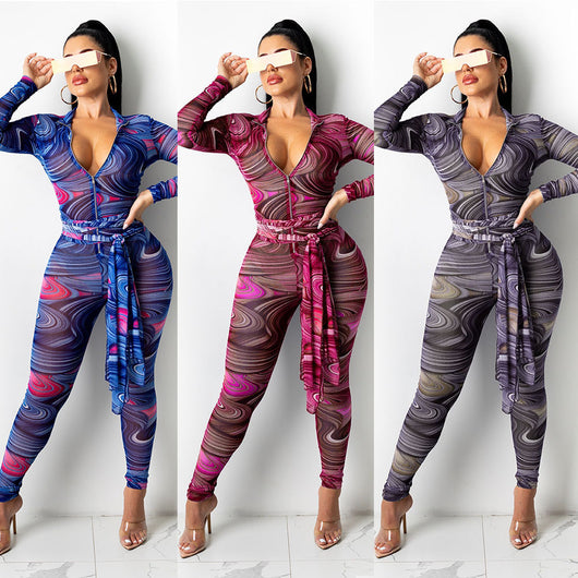 Jumpsuit Transparente de Manga Larga para Discoteca - Image 19