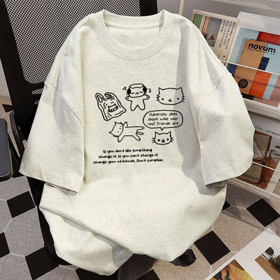Camiseta Algodón Mujer Diseño Nicho Estampado Moderno - Image 2