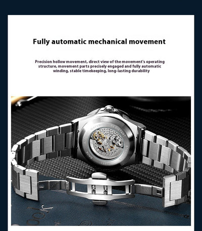Reloj Mecánico Automático para Hombre con Movimiento Hueco y Diamantes - Image 19