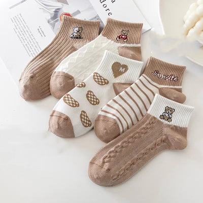 Calcetines Cortos para Mujer con Diseño de Ositos - Alta Calidad y Estilo Adorable - Image 15