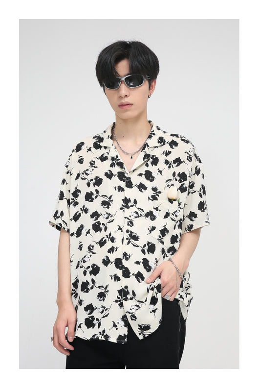 Camisa Estampada para Hombre con Bolsillos Tulipán - Image 12