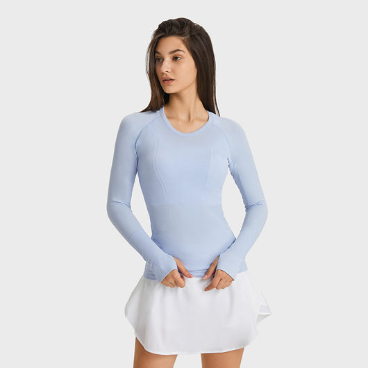 Playera Deportiva Mujer Cuello Redondo Ajustada y Transpirable - Image 14