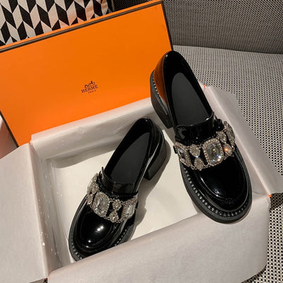Zapato de Tacón Alto Grueso con Diamantes de Agua para Niña - Image 13