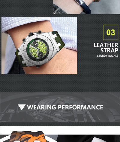 Reloj Deportivo para Hombre Automático Resistente al Agua con Correa de Silicona - Image 12