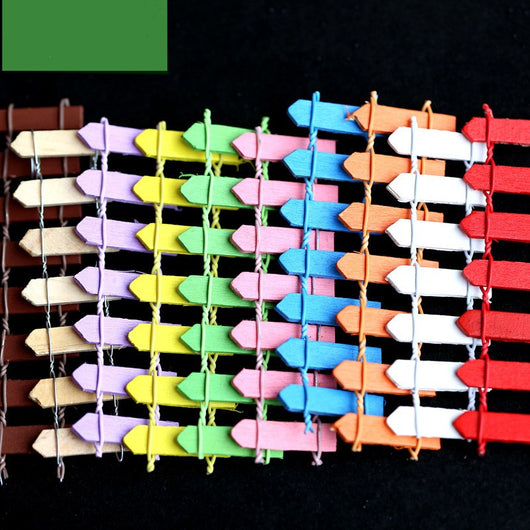 Cerca Decorativa Blanca Miniatura de Madera - Image 10